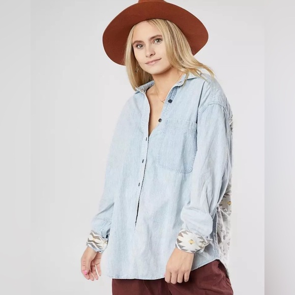 Free People Echo Rock Chambray - Picture 2 of 10